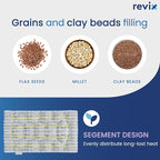 REVIX Microwave Heating Pad, 8 * 14" Flaxseeds Heating Pads Microwavable Moist - Image 5