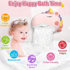 Infowush Baby Bath Toys, Unicorn Bath Bubble Machine Toddler Bath Toys - Image 2