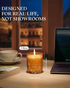 M&SENSE Sweet Mandarian Scented Vegan Soy Candles, No Toxin Refreshing Fragrance - Image 4
