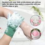 Evridwear Exfoliating Recycled Yarn Eco-Friendly Bath Gloves - Image 6