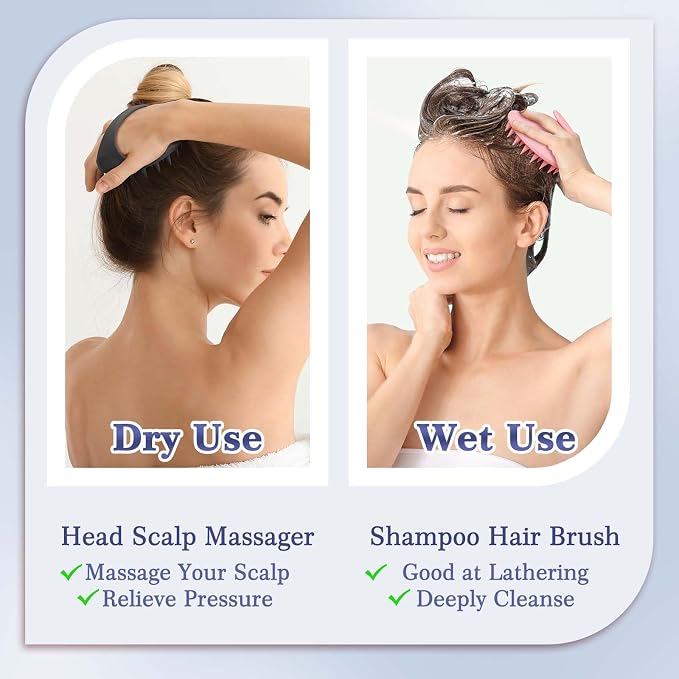 Manmihealth Large Hair Scalp Scrubber, One-piece Silicone Scalp Massager - Image 4