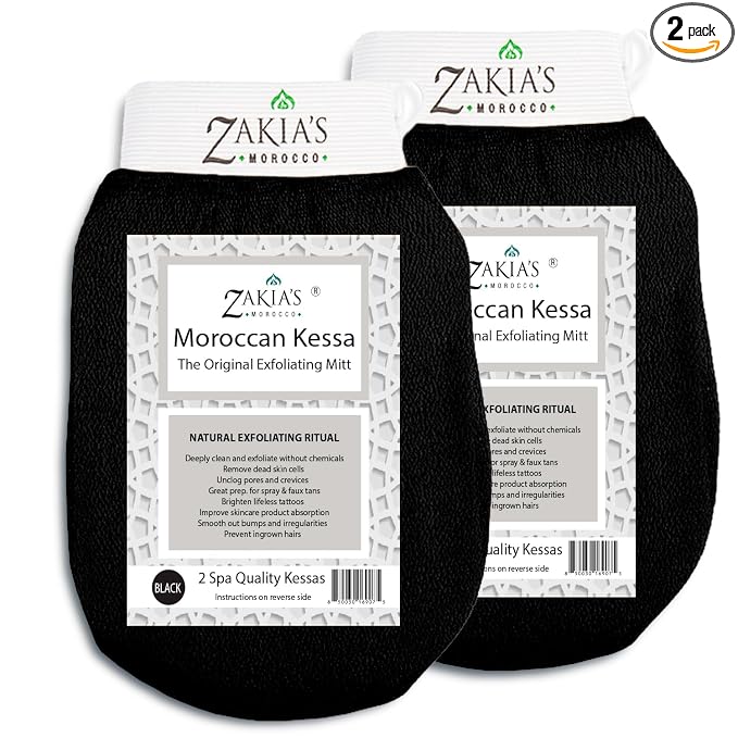 Moroccan Kessa Exfoliating Glove by ZakiasMorocco