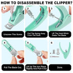 Green Adjustable Nail Clippers - Image 6