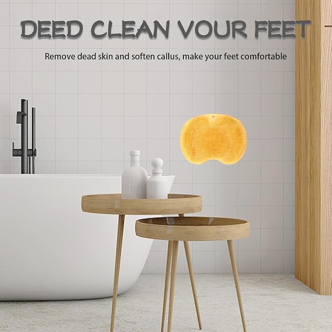 Shower Foot Scrubber, Wall Mounted Bath Massage Pad, Back Scrubber Back - Image 7