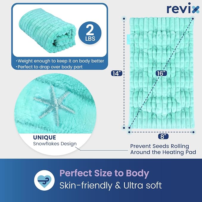 REVIX Microwavable Heating Pads, Moist Heat Pad Microwavable - Image 3