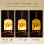 Essential Oil Diffuser, Hand Blown Glass Aromatherapy Diffuser, Ultrasonic Cool - Image 5
