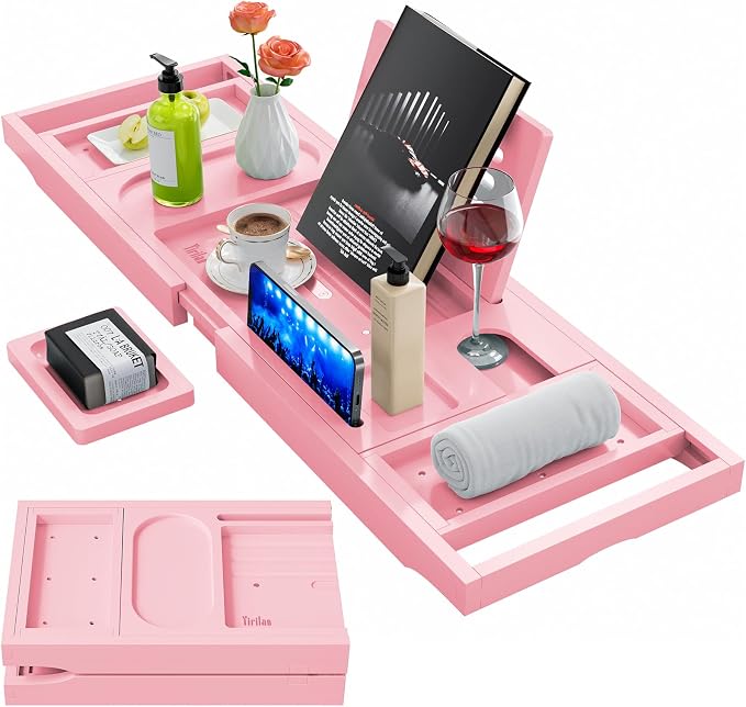 Premium Bathtub Tray Caddy, Expandable Bath Tray, Unique House Warming Gifts - Image 7