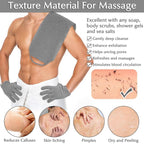 Anezus Exfoliating Back Scrubber Bath Gloves Set, Exfoliating Shower Towel - Image 6