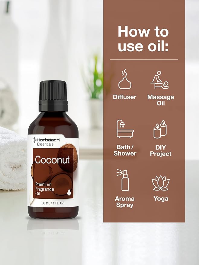 Horbäach Coconut Fragrance Oil | 1 fl oz | Premium Grade | - Image 3
