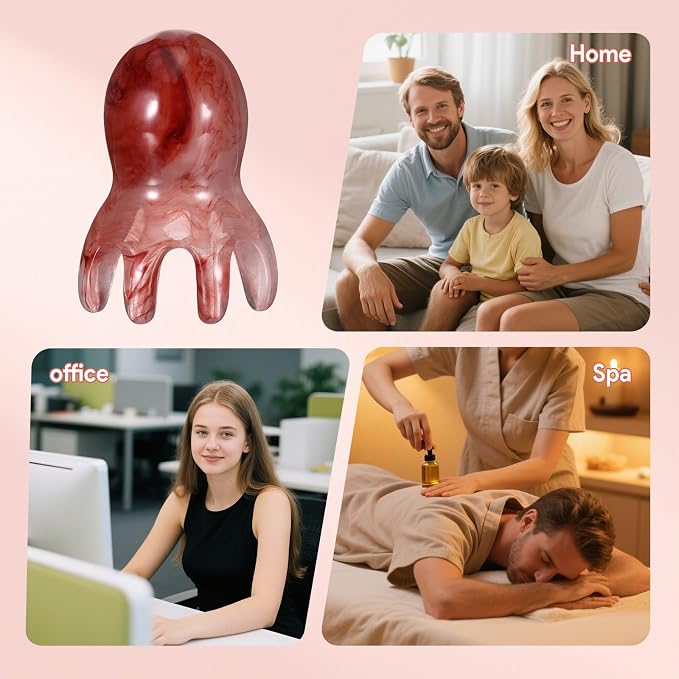 2 Pcs Octopus Head Massage Comb, Scalp Massage Tool - Image 6