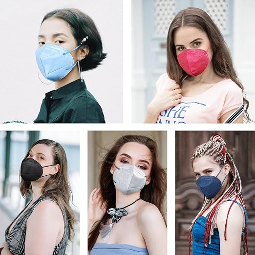 HUHETA KN95 Face Mask, 30 Pack Individually Wrapped, 5-Ply Breathable and - Image 5