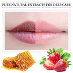 4 PCS Honey Lip Balm Pot, Strawberry & Honey Lip Mask, Hydrate & Moisturizing - Image 8