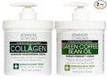 Advanced Clinicals Unscented Collagen Body Cream & Face Moisturizer + Green by AdvancedClinicals