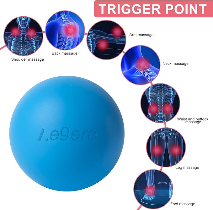 Massage Lacrosse Balls for Myofascial Release, Yoga Deep Tissue Massage - Image 3