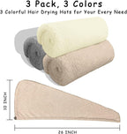 3 Pack Microfiber Hair Towel Wrap - Image 2