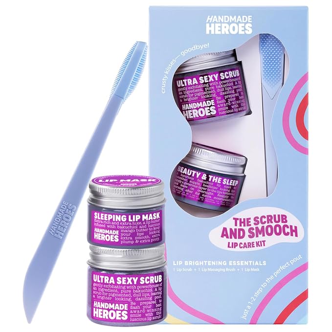 100% Natural Lip Scrub, Vegan Conditioning Coconut Lip Exfoliator by HandmadeHeroes