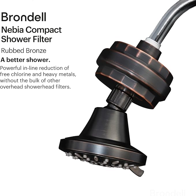 Brondell Shower Filter VivaSpring, Compact Rubbed Bronze – High Output - Image 2