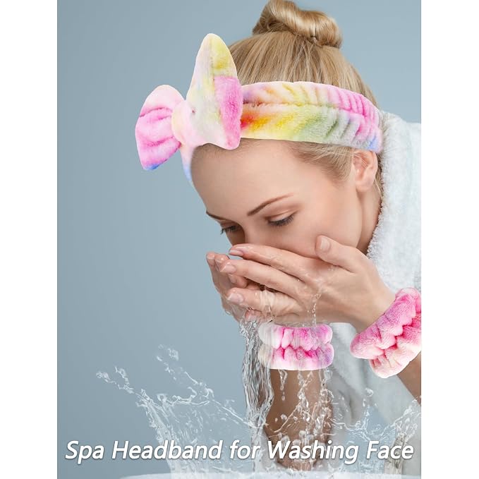 VELSCRUN Spa Headband, Makeup Face Wash Skincare Headbands, Stuff - Image 2