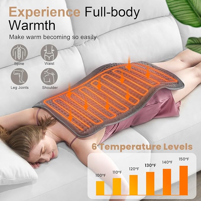 VAAGHANM Heating Pad: 33 x 17 inches Electric Heating Pad - Image 4