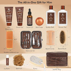 21 Pcs Sandalwood Bath & Body Care Gift Basket Set - Image 2