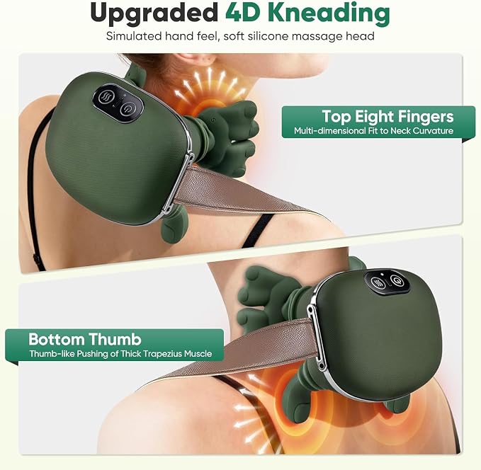 Neck Massager with Finger Kneading, Deep Tissue Neck & Shoulder Massager - Image 6