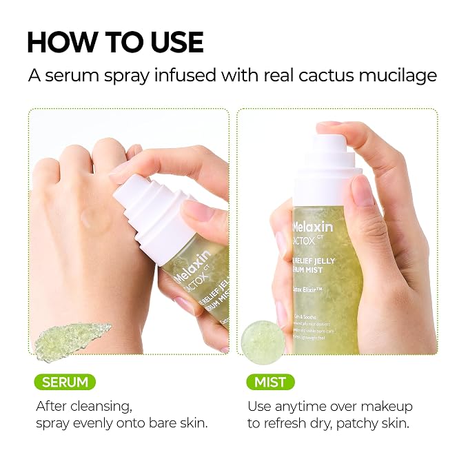 Dr.Melaxin Cactox Pore Relief Jelly Serum Mist, Instant Cooling Face Mist - Image 7