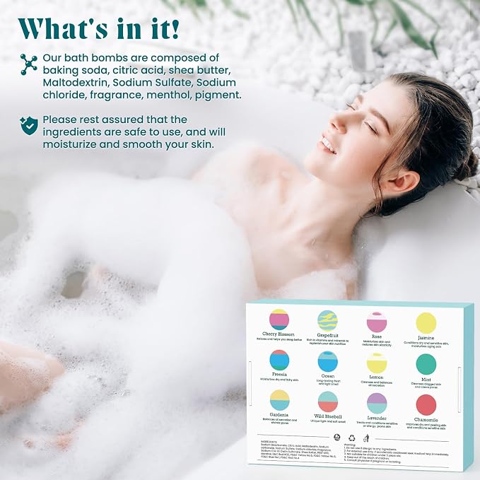 ZenBombs Bath Bombs for Women, Stocking Stuffers, Mothers Day Presents for Mom - Image 5