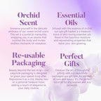 Spa Gifts for Women, Body & Earth 5 Pcs Gifts for Women Orchid Gift Sets - Image 7