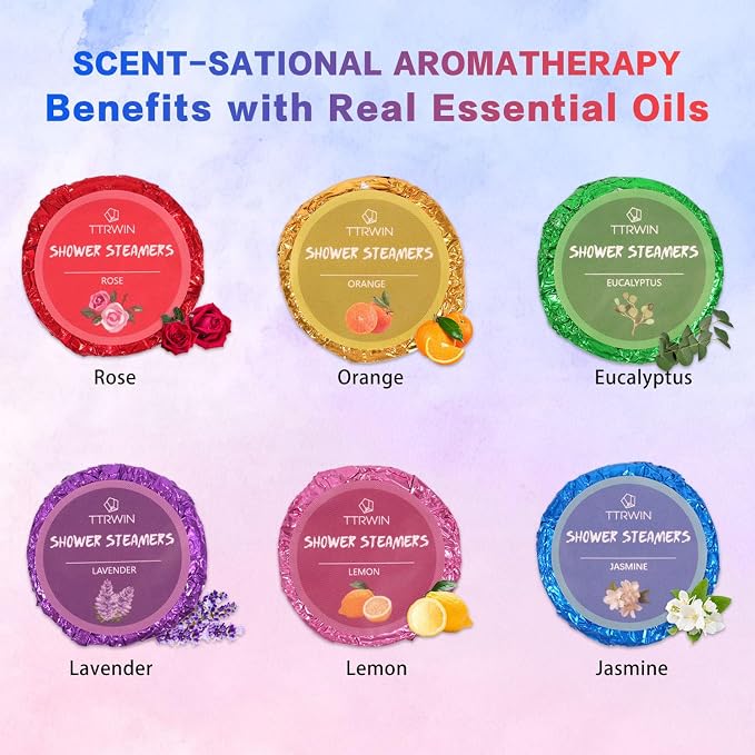 Shower Steamers Aromatherapy 12 Pack Shower Bombs - Image 2