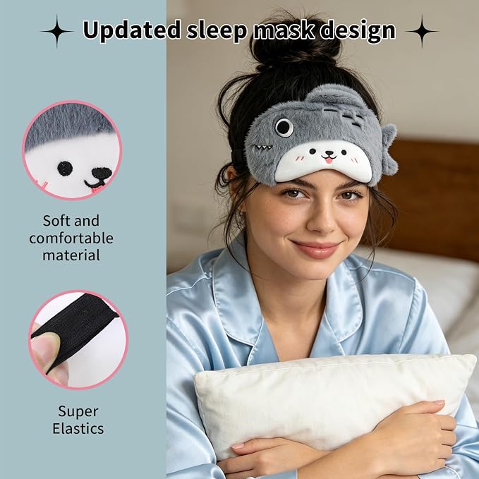 PERFECTSIGHT Sleep Eye Masks, Cute Sleep Eye Cover Lightweight Adjustable - Image 4