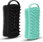 2 PC Silicone Body Scrubber, 2 in 1 Exfoliating Shower Bath Scrubber, Soft by MtBoi