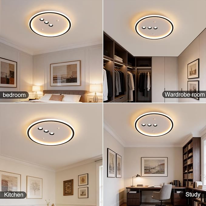 Shine LUEST Modern Round LED Flush Mount Ceiling Light - Image 7