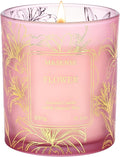 M&SENSE Floral Natural Soy Scented Candle, 7.8oz 42H Non-Toxic Aromatherapy by MSENSE
