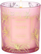 M&SENSE Floral Natural Soy Scented Candle, 7.8oz 42H Non-Toxic Aromatherapy by MSENSE