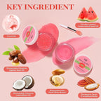 Hydrating Lip Mask Set, Lip Scrub & Lip Butter, Overnight Lip Treatment Set - Image 5