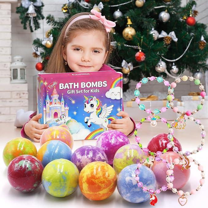 Bath Bombs for Girls with Toys Inside, Kids Bath Bombs with Jewelry Inside - Image 8