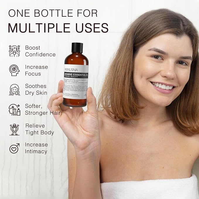 Jasmine Essential Oil 100ML, 100% Pure Natural Jasmine Oils Premium Grade - Image 4