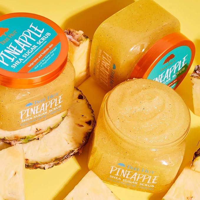 Tree Hut Pineapple Shea Sugar Scrub, Exfoliating, Hydrating & Moisturizing Body - Image 5