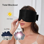 100% Mulberry Silk Sleep Mask for Women & Men Beauty Sleep, Adjustable - Image 4