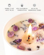 AOOVOO Lavender Scented Candle Set 2 Pack - Image 2