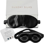 SUNDAYSILKS™ 3D Contoured Silk Sleep Mask | Padded Silk Eye Mask by ColoradoHomeCo
