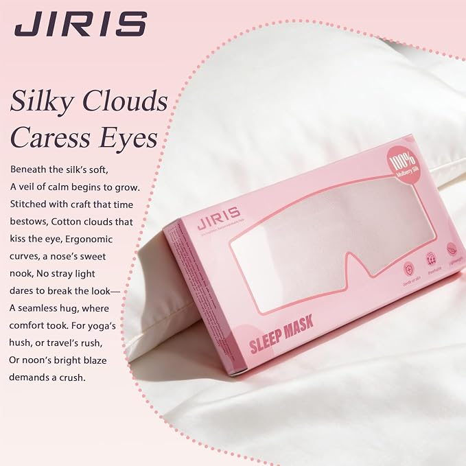 Silk Sleep Eye Mask for Side Sleeper Men Women, Eye Mask Sleeping 100% 22 Momme - Image 7