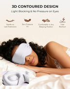 SilkSilky 100% 22 Momme Mulberry Silk Sleep Mask – Upgraded 3D Contoured Eye - Image 5