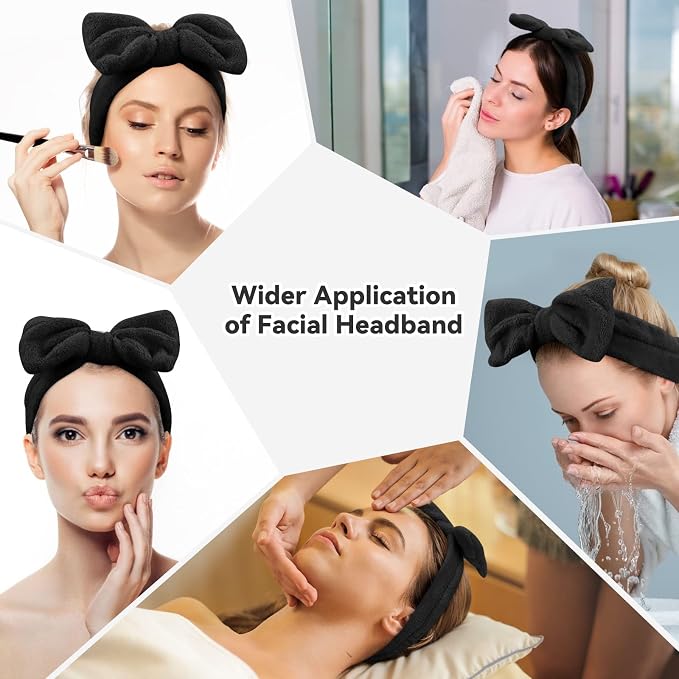 Ondder Black Spa Headband for Women and Girls - Image 3