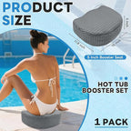 Hot Tub Booster Seat for Adults, Weighted 5" Extra Thick Spa Cushion, 4+ lbs - Image 3