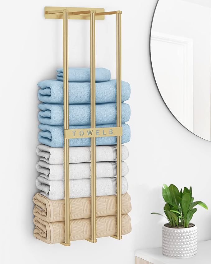 Bathroom Towel Storage, Bethom Wall Towel Rack by Bethom