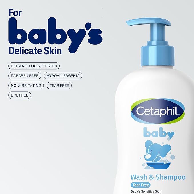 Cetaphil Baby Wash & Shampoo, Tear Free, Colorant and Mineral Oil Free - Image 8