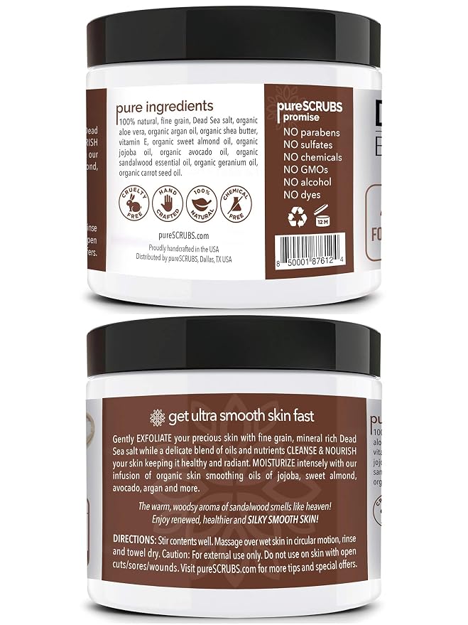 pureSCRUBS Premium Sandalwood Body Scrub Set - Image 6