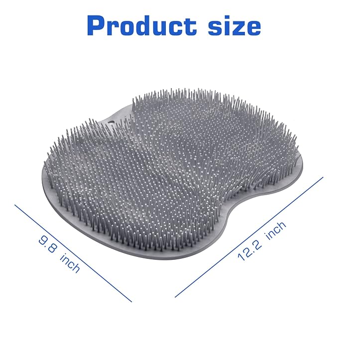 Shower Foot Scrubber Mat Back Washer Exfoliating Bath Wash Pad Wall Mounted - Image 7