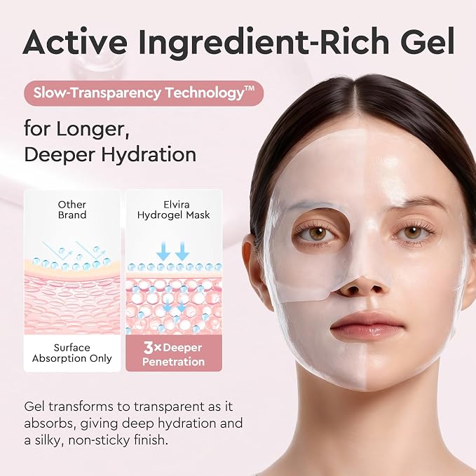 Elvira Bio-Collagen Real Deep Mask, Overnight Hydrating Face Mask - Image 4